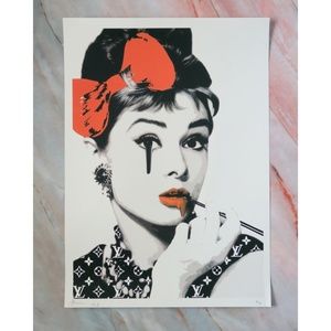 Audrey Hepburn Graffiti Pop Art Print